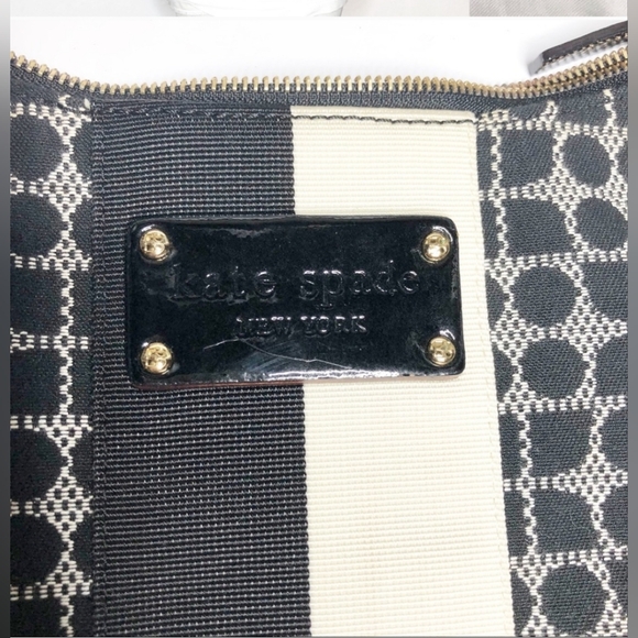 Kate Spade Classic Noel Joisan Black/Cream Shoulder Bag - Picture 2 of 7